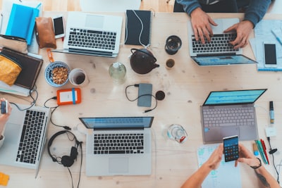 Company team workspace